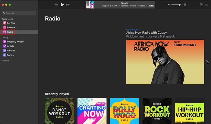 Apple Music Radio Station Macos