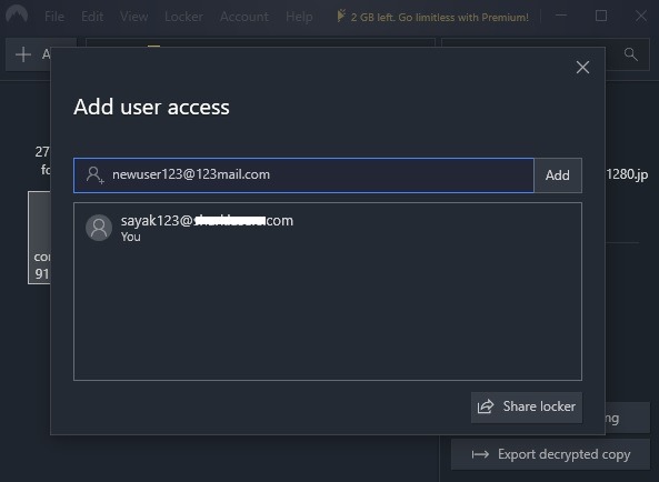 Nordlocker Add User Access 1