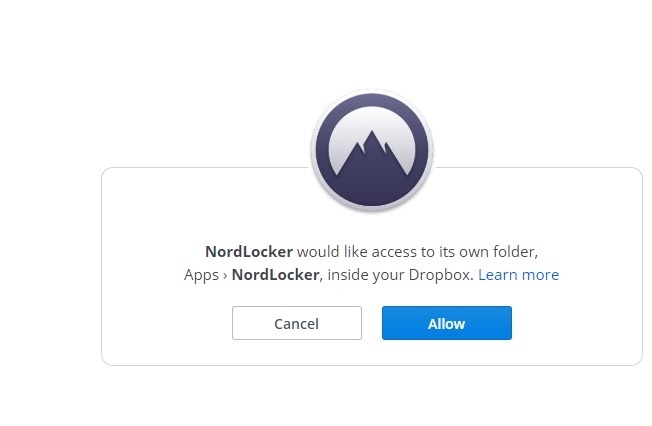 Nordlocker Dropbox Access 1