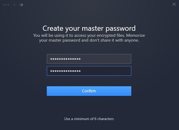 Nordlocker Master Password 1