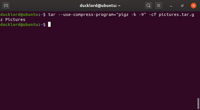 Ultrafast Compression With Pigz Tar Directory Ultrafast Compression With Pigz Tar Directory