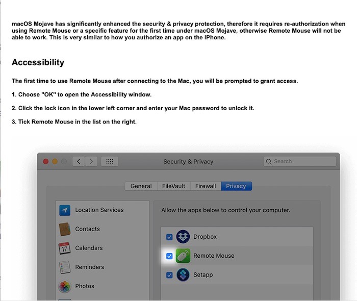 Android Phone Mouse Mac Settings