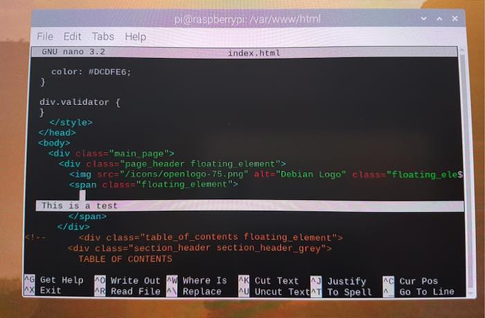 You can edit any part of this page's HTML, including adding and removing text, and other UI elements. 