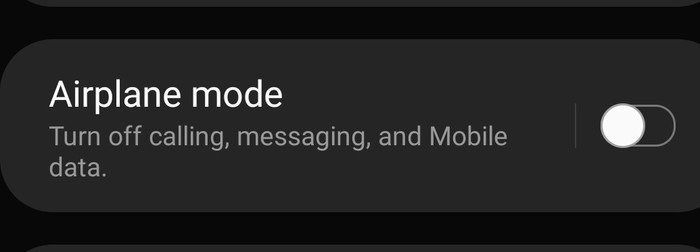 Authentication Error Airplane Mode Android Airplane Mode