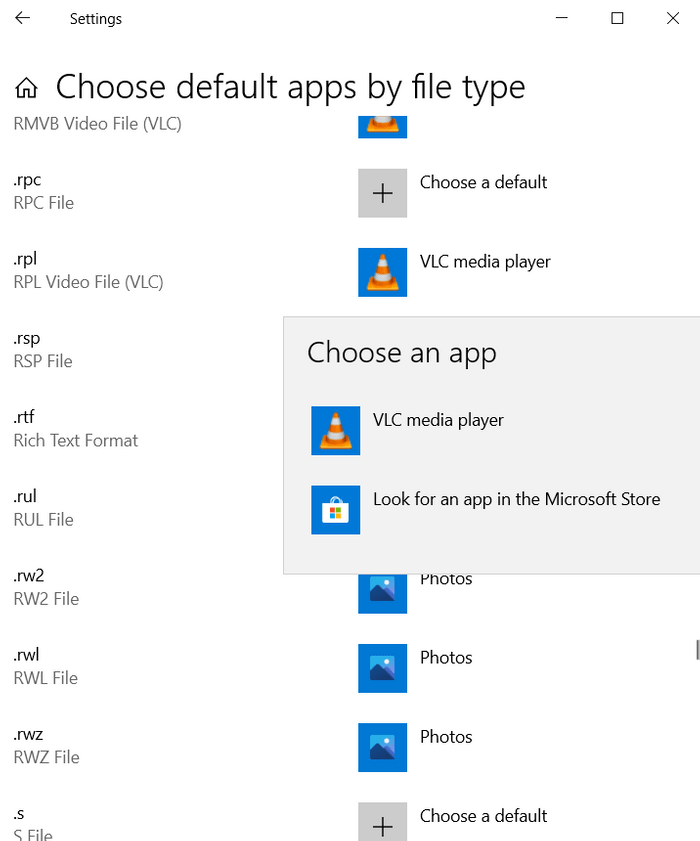 Change Default Apps Windows File Type 2
