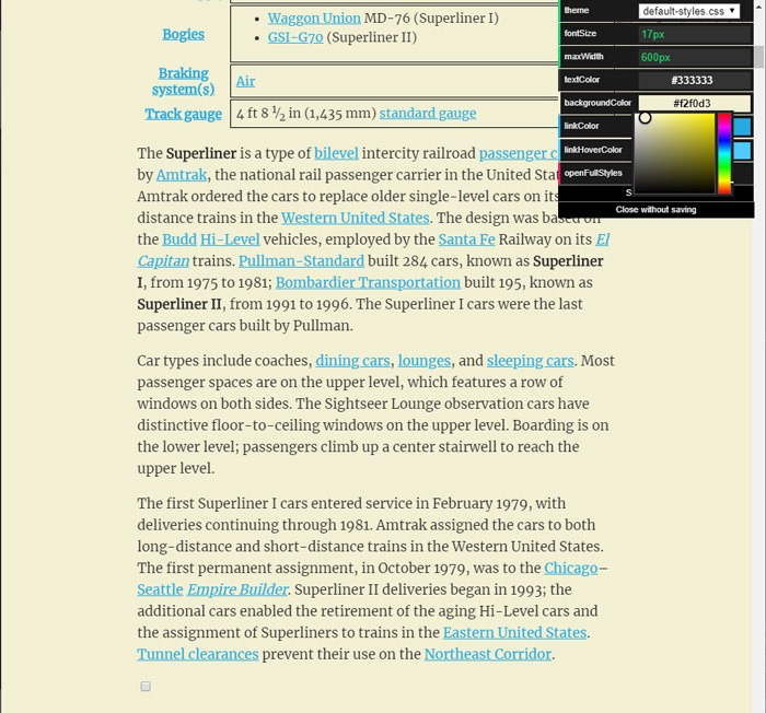 Chrome Reader Extensions Just Read