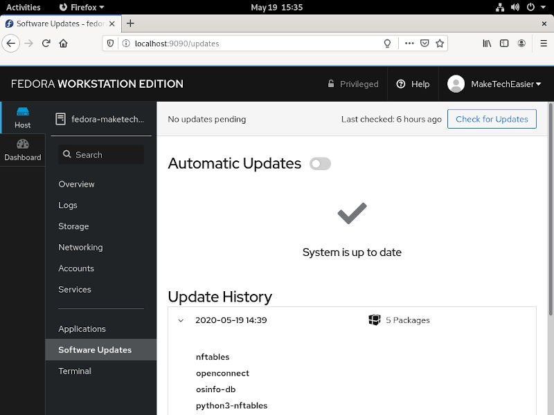 Cockpit Software Updates