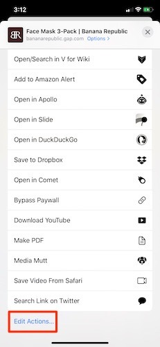 Customize Share Sheet Ios Edit Actions