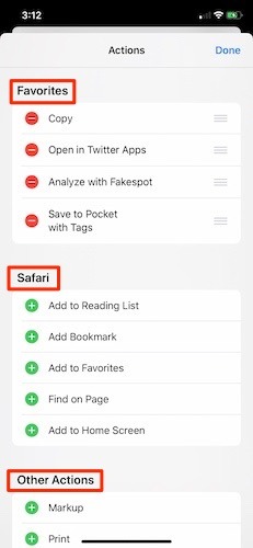 Customize Share Sheet Ios Favorites