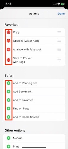 Customize Share Sheet Ios Green Red