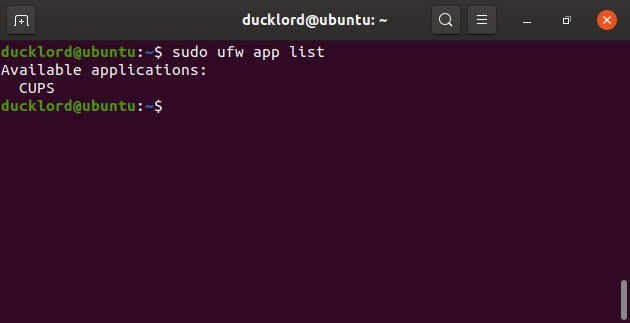 Disable Enable Manage Ubuntu Firewall App List Disable Enable Manage Ubuntu Firewall App List
