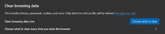 Empty Cache Microsoft Edge Choose What To Delete