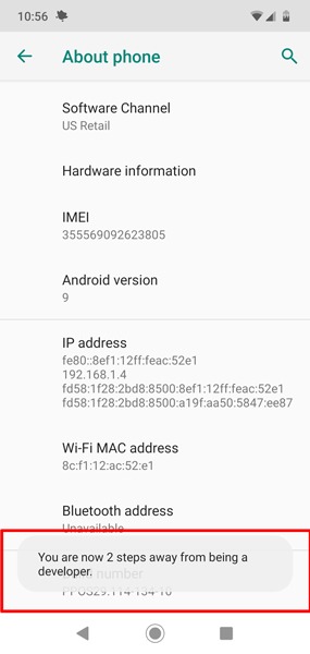 Enable Developer Options Android Build Number Enable Developer Options Android Build Number