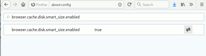 Firefox Enable Cache Smart Size