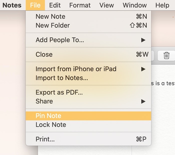 Get Started Notes Mac File Pin