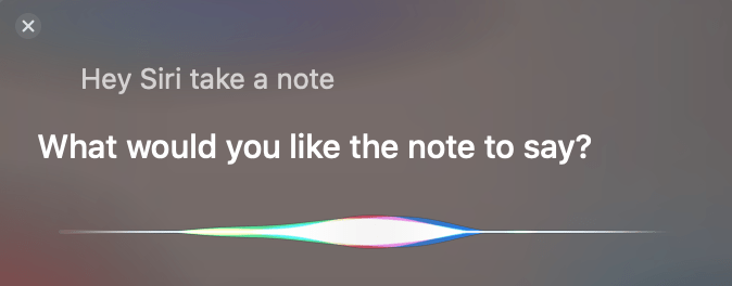Get Started Notes Mac Siri Add Note