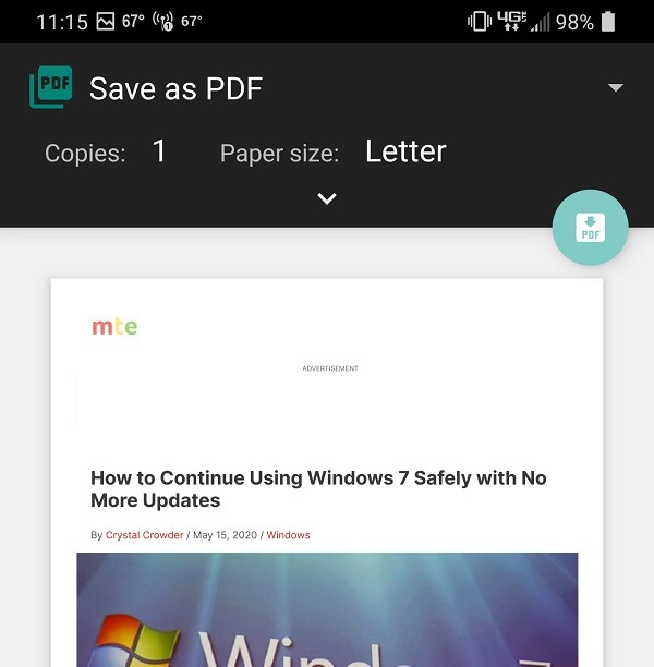 How To Print To Pdf From Chrome On Android Pdf Printer How To Print To Pdf From Chrome On Android Pdf Printer