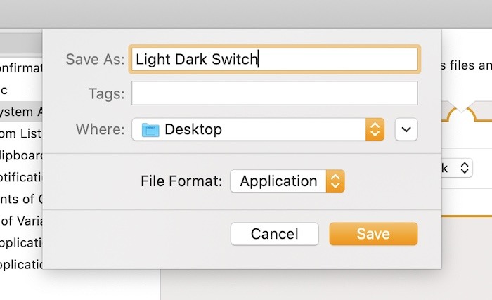 How To Use Mac Automator File Save Light Dark