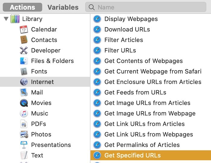 How To Use Mac Automator Get Specified Url