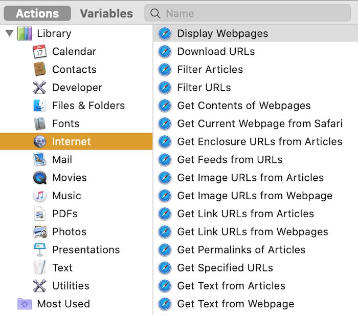 How To Use Mac Automator Internet Library