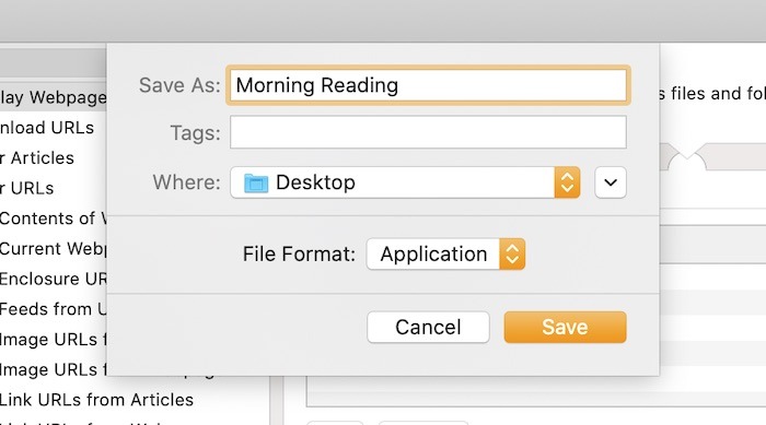 How To Use Mac Automator Morning Reading