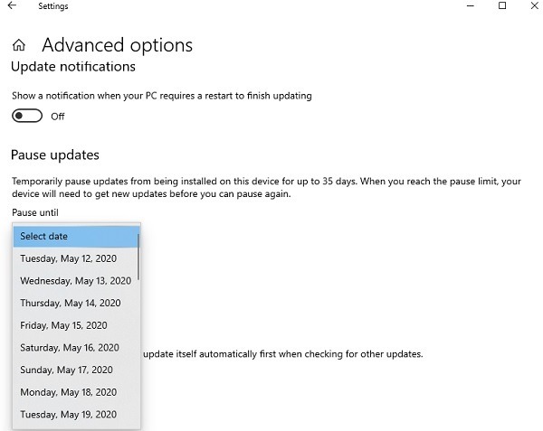 How Windows 10 1903 Update Breaks Chromium Pause Updates