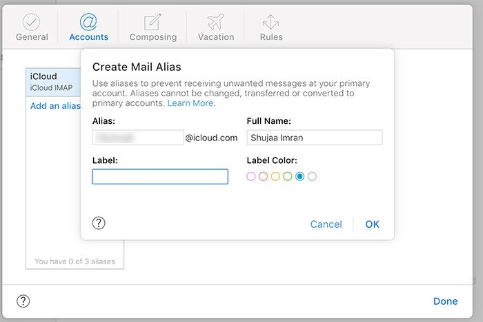 Icloud Email Aliases Details