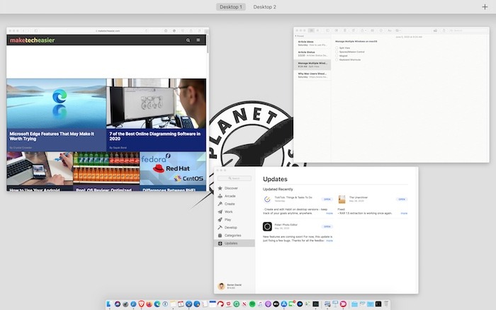 Manage Multiple Windows Macos Mission Control