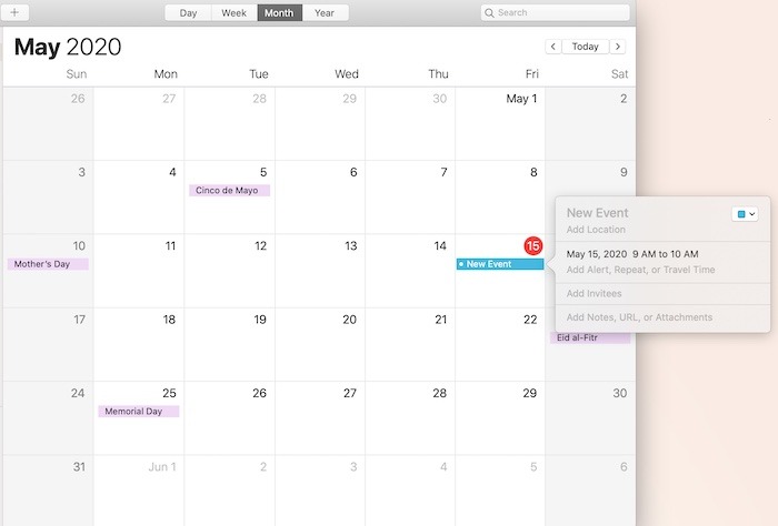 Master Mac Calendar App Add New Event