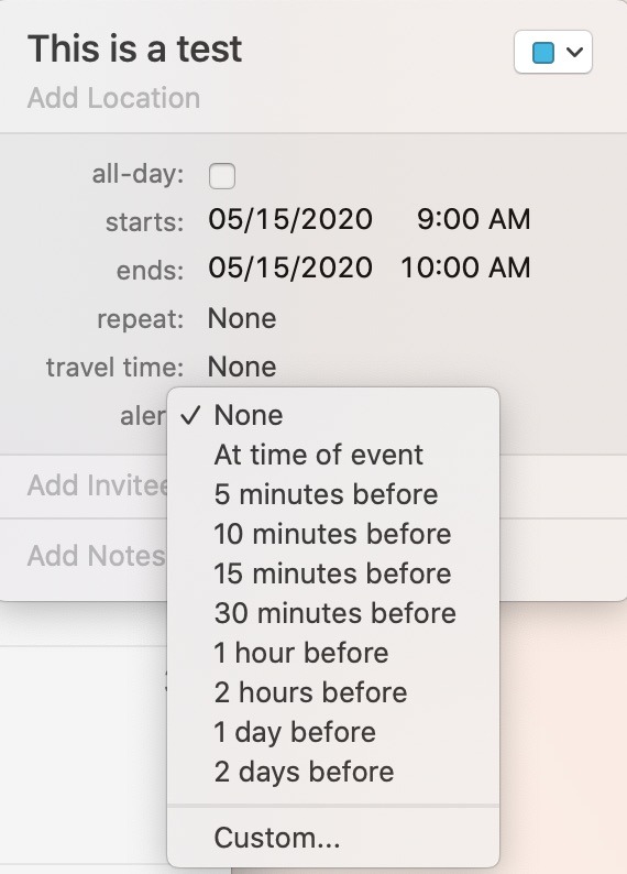 Master Mac Calendar App Alarms