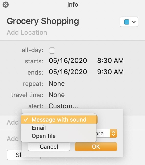 Master Mac Calendar App Open File