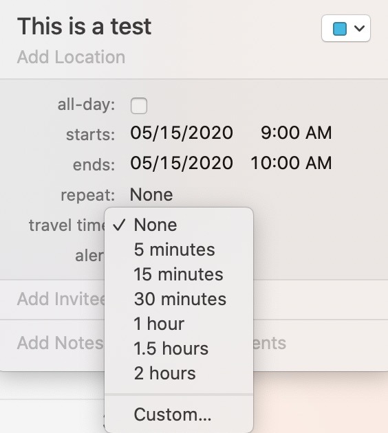 Master Mac Calendar App Travel Time