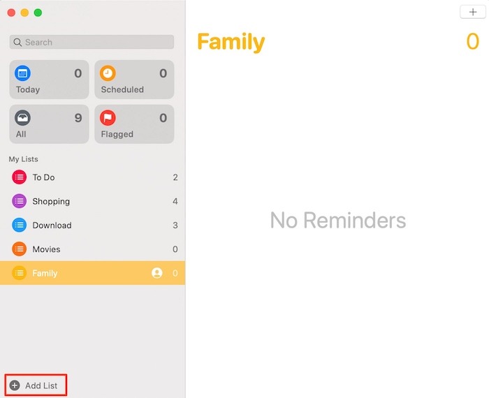 Master Reminders App Mac Create Reminder