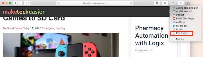 Master Reminders App Mac Share Pane