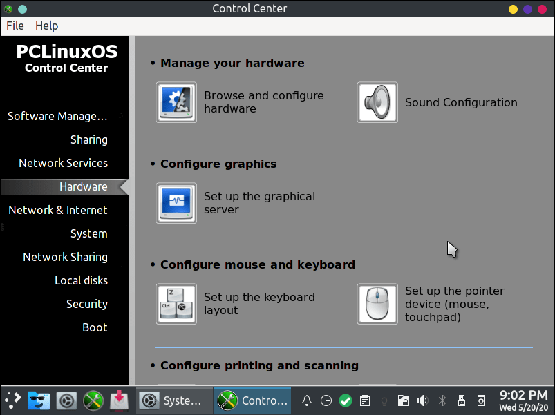 Pclinuxos System Settings Pclinuxos System Settings
