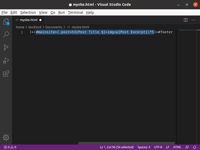 Sites In Minutes With Emmet Posts In Main Syntax