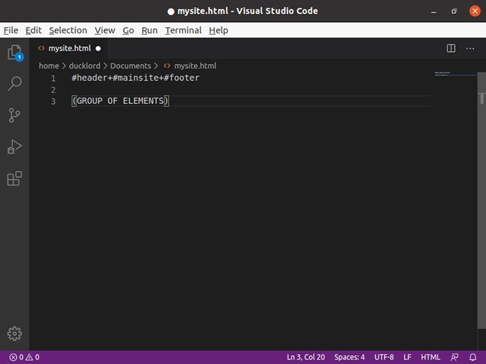 Sites In Minutes With Emmet Undo And Experiment