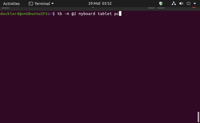 Tasks In Terminal With Tb Move Tasks Taskbook Move Tasks