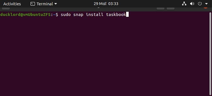 Tasks In Terminal With Tb Snap Install Snap Install taskbook