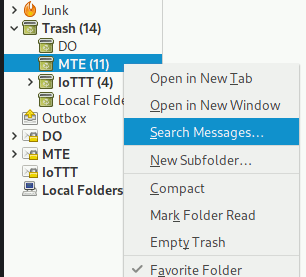 Thunderbird Trash Right Click Search Messages 1