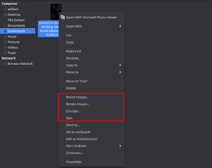 Umix Review Caja File Manager Options