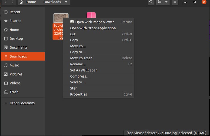 Umix Review Nautilius File Manager Options