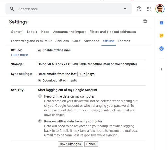 Use Enable Gmail Offline Settings X Use Enable Gmail Offline Settings X