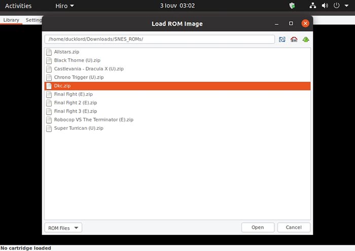 All Snes Games In Ubuntu With Higan Select Game All Snes Games In Ubuntu With Higan Select Game