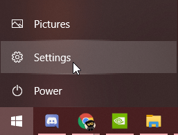 Open Windows Settings