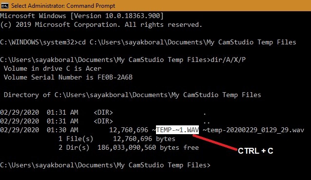 Could Not Find Ctrl C 1
