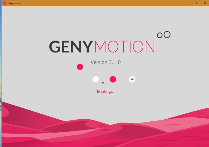 Genymotion Win10 Booting 1