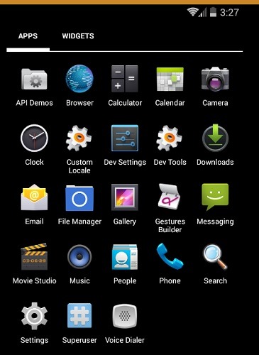Genymotion Win10 Homescreen Emulator 1
