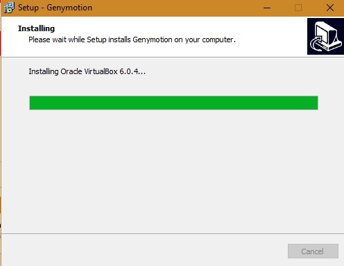 Genymotion Win10 Installing Virtualbox 1