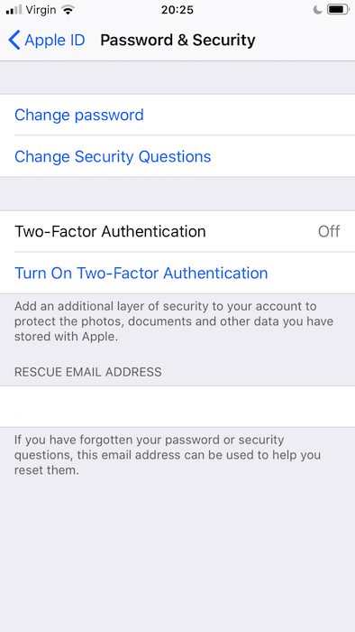 Google Microsoft Apple Calendar Two Factor Authentication If you haven't already, then you'll need to setup Two-Factor Authentication in your iOS Settings application.